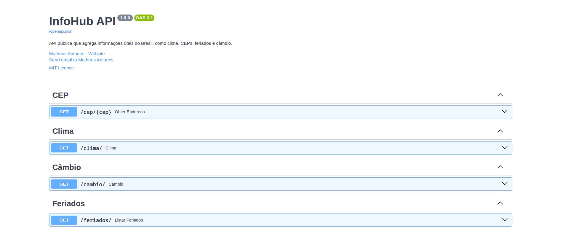 InfoHub API